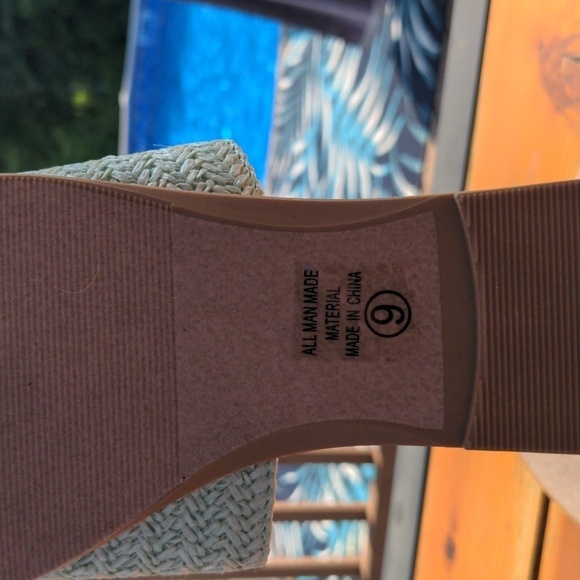 SODA Minty Rattan Beach Slides Wmns Sz 9 - Picture 9 of 11